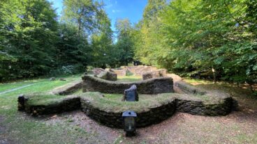 De ruïnes van de kloosterkerk Borbergskirchof