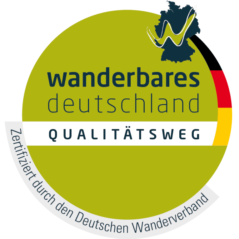 Logo “Wanderbares Deutschland Kwaliteitsroute” van de Duitse Wandelbond